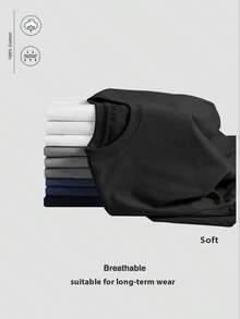 Camiseta negra con letras blancas en blanco y tamaño grande con pregunta y un mensaje humorístico--Cuello redondo cómodo, absorción de humedad y sudoración, algodón súper suave, regalo perfecto para actividades al aire libre de verano, ropa de papá humorística para el día a día perfecto para actividades al aire libre cómodas toda la temporada - Negro - Ver 4