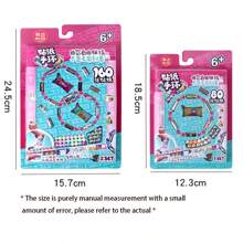 1pc Multi-Size Mystery Box Sticker Bracelet, DIY Free-Combination Beaded Bracelet, Surprise Mystery Box, Creative Sticker [Some Parts Randomly Selected, Color Difference, Outer Packaging Randomly Shipped]