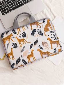 Animal Pattern Printed Laptop Bag Computer Cloth Cover Accessories Soft Laptop Bag Soft Computer Cover Laptop Cover Tablet Leather Bag Laptop Zipper Computer Cover School Business Officefor Back To School School Stuff Bag For School Work Laptop Bag For Women Mac Book Case - Multicolor - View 12