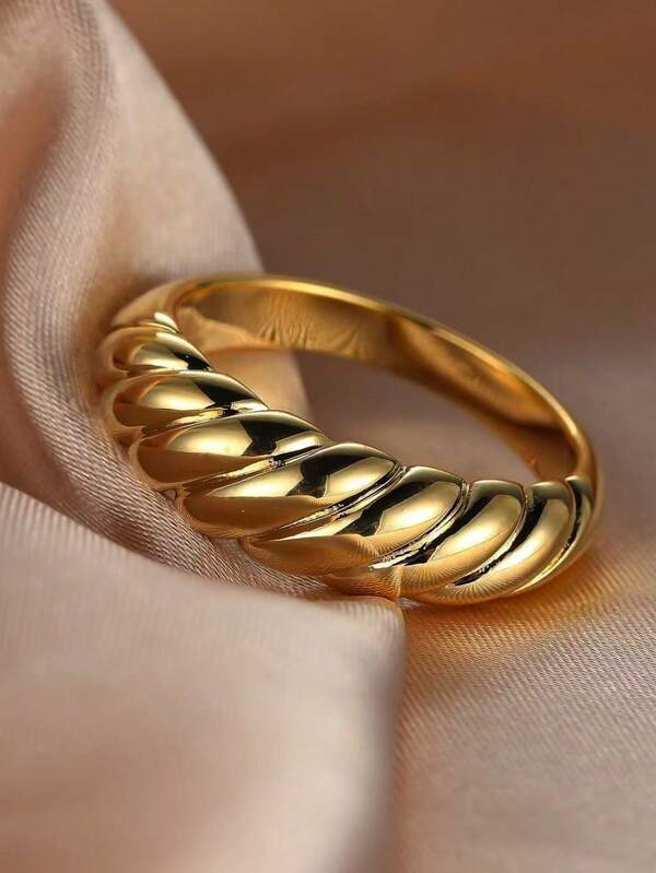 1 PC Thick High-Polish Dome Ring – Minimalist Versatile Ring For Everyday Wear, Birthday & Holiday Gift