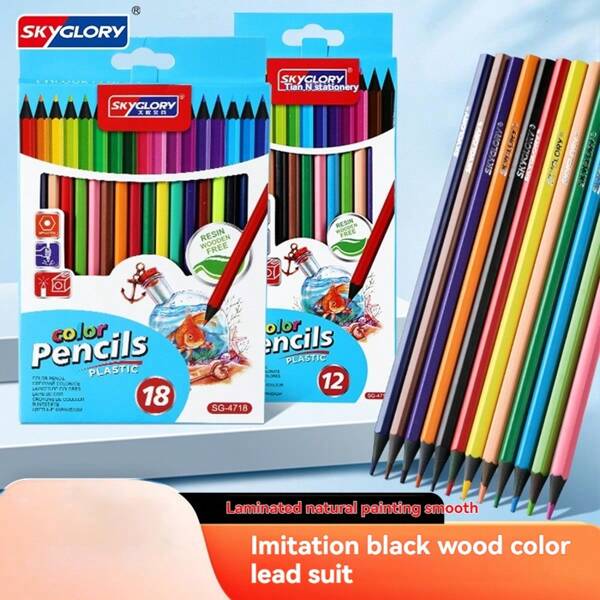 12/18/24 Colors Back-To-School Stationery, Adult Colored Pencil Set, Student Paint Brushes, Professional Vibrant Artist Drawing Pencils, High Quality Soft Cores For Painting And Sketching, Suitable For School, Soft Core Art Drawing Pencils For Coloring, Sketching And Drawing, School Supplies, Art Supplies, Release Your Creativity With Fun Colored Pencil Sets, Inspire Drawing Thinking And Color Recognition, Expand Imagination With Amusing Fun