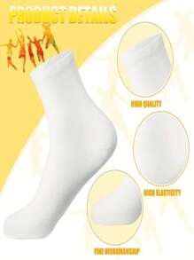 [Esenciales deportivos para hombres] 250/200/150/100/90/50/40/30/20/15/10/5/3/2/1 pares de calcetines deportivos de media caña clásicos en negro, blanco y gris para hombres, transpirables, absorben el sudor, con alta elasticidad, diseño de bloques de color a rayas, varios colores disponibles, oferta limitada en el tiempo