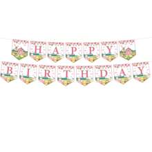 1pc Farm Animals Happy Birthday Banner, Birthday Party Supplies Farm Animal Theme Party Decorations, Simple & Stylish Party Decor