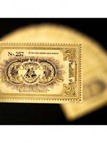 1pc Express Ticket - 943/257 Collectible Train Ticket - Movie & Anime Merchandise, Gold Foil Ticket - Cosplay Prop - Christmas, Birthday, New Year Gift
