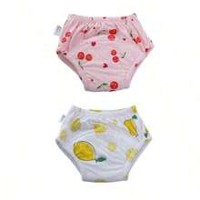 5pcs/Set Newborn Training Pants, Assorted Floral Patterns, Washable Lightweight Summer Potty Training Underwear, Reusable Cloth Diapers, Soft & Breathable, Suitable For Baby Boys And Girls, Essential Baby Item