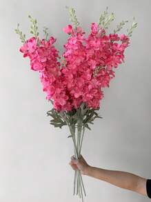 1pc 33.8inch Artificial Flower Silk Delphinium Long Stem Fake Plant For Home Decor,Room Decor,Wedding Decor,Tall Floor Vase Decoration,Spring And Summer Decoration,Garden Decor,Outdoor Party Decorations,Office Decor