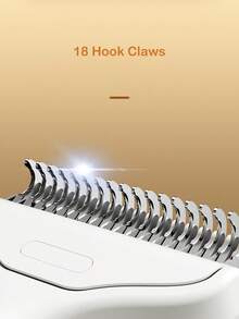 易于清洁的宠物刷，自清洁滑动梳子 - 舒适握感，一键平滑，符合人体工程学的宠物美容刷，适用于狗和猫，非常适合梳理和平滑，适用于猫和狗 - 彩色 - 查看 7