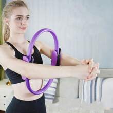1 pièce Cercle de fitness léger pour le yoga, le Pilates et l'étirement, pour le renforcement musculaire et la relaxation des muscles, facile à assembler, accessoire de fitness multifonction pour le yoga, le Pilates et l'entraînement à domicile, avec design antidérapant