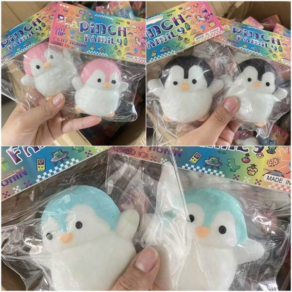 1pc Cute Penguin Squeeze Toy, Stress Relief Squishies Slow Rising Squeeze Toy Blind Bag Blind Box Decompression Toy