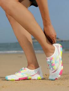 Zapatos de natación para hombres/mujeres para uso al aire libre, zapatos de playa antideslizantes y resistentes al desgaste, zapatos de playa/acuáticos unisex de secado rápido, zapatos de trekking impermeables y ligeros, nuevo lanzamiento en 2025 - Luna Blanca - Ver 3