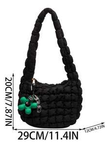 时尚纯色休闲简约单肩包