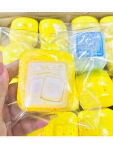 1个逼真食物造型软胶玩具，慢回弹挤压减压礼品，派对赠品 - 彩色 - 查看 6