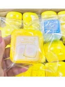 1个逼真食物造型软胶玩具，慢回弹挤压减压礼品，派对赠品 - 彩色 - 查看 11