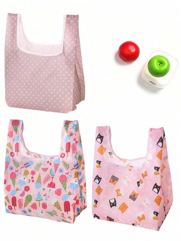 1pc Portable Strap Lunch Box Bag, Foldable Hand-Held Shopping Bag,For Women, Men, ,Large And Reusable ,Freezable Work And School Travel Tote And Meal Prep Organizer