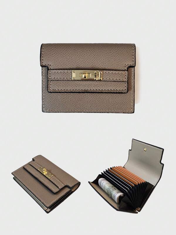 1 Piece Pocket Slim Wallet Clip Organ Card Case Credit Card Organizer Zip Card Holder For Women Men Wallet Keychain Card Wallet