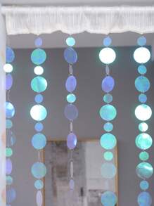 1 Set Multi-Color Gradient Radiant Sequin Door Curtains