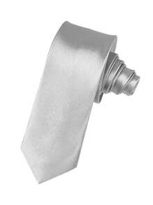 1 pieza Corbata de unicolor para hombre, corbata formal de negocio estrecha (2 pulgadas de ancho), brillante casual, adecuada para uso diario, bodas, banquetes, fiestas, eventos, regalo