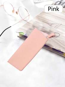 1 Stück Mode Federkugel-Aufhängehaken Brillenhalter, minimalistischer einfarbiger tragbarer Brillen-Etui für Sonnen- und Korrekturbrillen