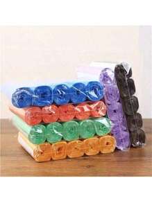 15/75/150/225/300 Pieces (Random Color) Bag 4 Gallon Bathroom Small Garbage Bag Disposable Garbage Bag Bulk Kitchen Storage Small Garbage Bag Bathroom Kitchen Office Restaurant Cleaning Plastic Bag