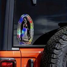 瓜达卢佩圣母贴纸适用于汽车卡车平板电脑不倒翁天主教贴花贴纸玛丽贴纸汽车配件 - 聖母瑪利亞 - 查看 8