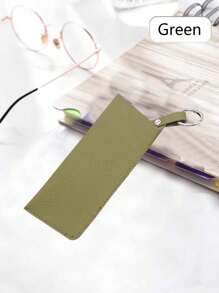 1 Stück Mode Federkugel-Aufhängehaken Brillenhalter, minimalistischer einfarbiger tragbarer Brillen-Etui für Sonnen- und Korrekturbrillen