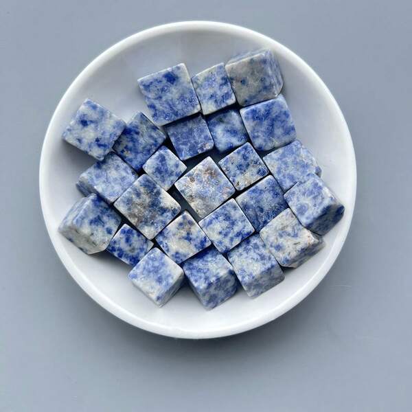 200g natürlicher blau gefleckter Kies, geeignet als Einfüllung für Pflanztöpfe, Dekorstein für Aquarien, Garten