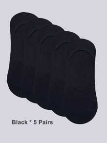 1/5/10 pares de calcetines invisibles antideslizantes de talla grande para hombre, apropiados para uso diario o deportes