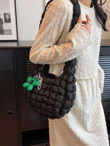 时尚纯色休闲简约单肩包