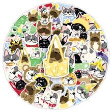 50pcs Cartoon Animal Bulldog Doodle Hand Painted Original Cute Dog Decorative Storage Box Picture Book Home Stickers Wall Decor Room Decor