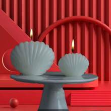 Macaron Colored Shell Scented Candle, Ins Style Home Decor, Shooting Prop, Customized Gift