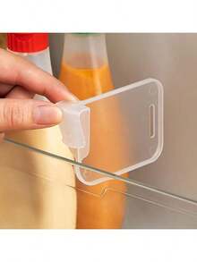 5pcs Multifunctional Refrigerator Side Door Storage Shelves - Thickened Transparent Storage Dividers, Customizable Space Management