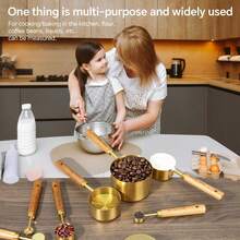 4pcs Stainless Steel Measuring Spoons And Cups Set, Suitable For Cooking And Baking, Kitchenware With Marked Scales, Baking & Measuring Tools - Multicolor - View 4