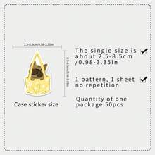 50pcs Cartoon Animal Bulldog Doodle Hand Painted Original Cute Dog Decorative Storage Box Picture Book Home Stickers Wall Decor Room Decor