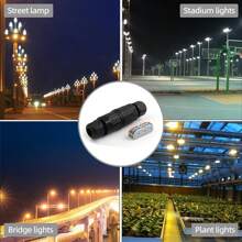 1 Stück Kabel Verbinder, Kabel Verbinder Schnellverbindung Terminal, 2-In-2-Out-3-In-3-Out LED Lampe Außentermin al, kein Schweißen erforderlich