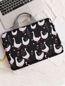 Animal Pattern Printed Laptop Bag Computer Cloth Cover Accessories Soft Laptop Bag Soft Computer Cover Laptop Cover Tablet Leather Bag Laptop Zipper Computer Cover School Business Officefor Back To School School Stuff Bag For School Work Laptop Bag For Women Mac Book Case - Multicolor - View 11