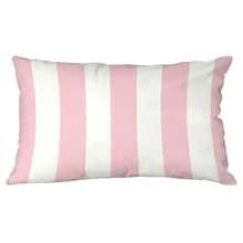 2pcs Modern Pink And White Striped Pillow Covers, 30x50cm, Soft Polyester Waist Cushion Case With Zipper, Washable, Decorative Pillowcase Suitable For Various Room Types - Single-Sided, No Insert - Pink - View 2