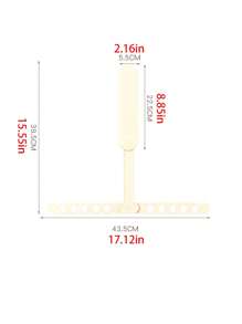 1pc Portable Foldable Clothes Hanger, Creative Clothes Clip, Multifunctional Drying Rack For Travel, Can Hang On Air Conditioner