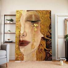 1pc Canvas Wall Arts Freya's Tears Print Posters For Bar Living Room Bedroom Office International Style Canvas Painting Optional Frame ,Wall Art With Frame - Multicolor - View 1