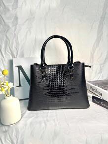 3-Piece Set PU Handbag For Women, Elegant Fashion Tote With Coin Purse And Card Holder, Versatile Large Capacity Shoulder Bag, Chic Bag With Stylish Design, Available In Multiple Colors, Best Mother's Day Gifts Ever