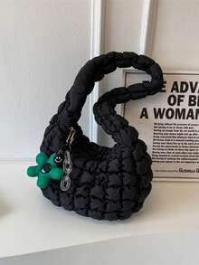 时尚纯色休闲简约单肩包