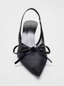 2025 Sommer Neue Damen Spitze Zehe Schwarze Mesh Schleife Cut Out Atmungsaktiv Offene Ferse Stiletto High Heels, modische Party Alltags Tragen Sexy Elegante Schwarze High Heel Sandalen