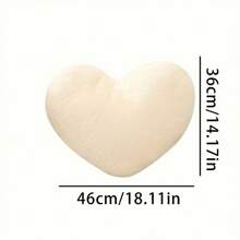 1PC Heart-Shaped Plush Pillow Soft Fluffy Pillow Sofa Bed Decorative Pillow Love Pillow Heart-Shaped Pillow Room Decor Home Decor Living Room Decor