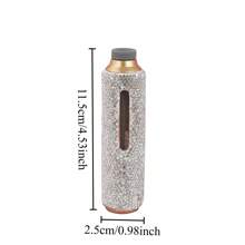 Portable Ashtray With Glass Diamond Nozzle. Suitable For Many Scenarios. Car Ashtrays, Ashtrays For Cleaning The Interior Space Of The Car, Special Nozzles. No Drips Design, Easy To Carry And Easy To Clean.