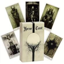 1 pièce - Jeu de tarot mystérieux et terrifiant - 78 cartes support de divination, exploration du pouvoir et aperçu spirituel | L'accessoire de jeu de plateau parfait et le cadeau idéal pour les fêtes