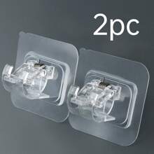 8 piezas Barras de cortina sin perforación, soportes de barra de cortina sin taladro, soportes adhesivos para barra de cortina, ganchos ajustables para barras de cortina sin clavos, colgadores de cortina para baño, cocina y hotel