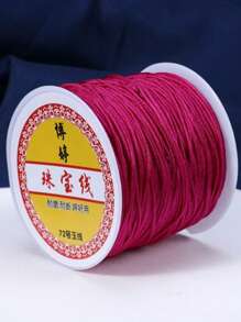0.8mm Solid Color Acrylic Beading String, Suitable For DIY Bracelets And Necklaces - Non-Elastic Jewelry Making Supplies, 72 Yards