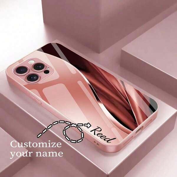 1 funda de teléfono de negocios de lujo con curva degradada personalizable compatible con Apple 16 Pro Max, 15, 14, 14 Plus, 13 Pro/13, 12, 11, XR, XS Max, Galaxy S25 Plus, Galaxy S 24 ULTRA/S2 Plus/S21 FE, A54/A70/A32/A03S/A14, Redmi Note 11 Pro+ 5G/POCO F3 GT 5G/POCO X6 5G, adecuada como regalo para familiares, amigos, padres y pareja