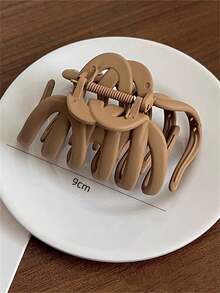 1 件/2 件/4 件优雅女士发夹,百搭日常佩戴,简约纯色哑光发夹,适合马尾辫、发髻发型、休闲或波西米亚风配饰,爪夹秋冬发饰,适合女士度假装 - 彩色 - 查看 12