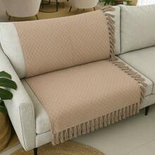 Boho Modern Geometric Braided Shawl Blanket Rustic Bedspread 1.60M X 1.60M - Cát - Xem 4