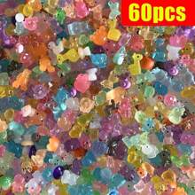 10/30/60pcs Various Luminous Mini Resin Animal Mushroom Figurines Miniature Figurines Ornament For Fairy Garden Accessories Aquarium Landscape Bonsai Decoration
